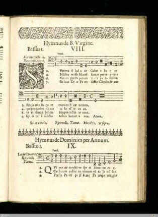 Hymnus de Beatissima Virgine.