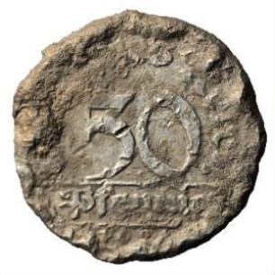 Fundmünze, 50 Pfennig, 1920 - 1922