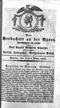 13. Stueck, 30. Maerz 1829