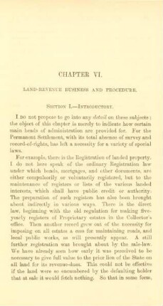 Chapter VI. Land-revenue business and procedure