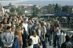 Freiburg i. Br.: Einweihung der neuen Bahnhofsbrücke