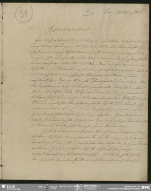 Eigenh. Briefabschrift von August Wilhelm von Schlegel an Georg Andreas Reimer, Bonn, 15.03.1825