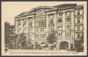 Ansichtskarte "Hotel Excelsior", Königgrätzer Straße [1/2]