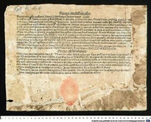 Forma confessionalis et absolutionis ad opus sanctae cruciatae. 1482.