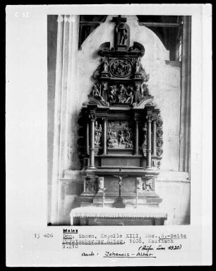 Johannis-Altar / Fürstenberger Altar