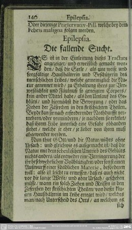 Epilepsia. Die fallende Sucht