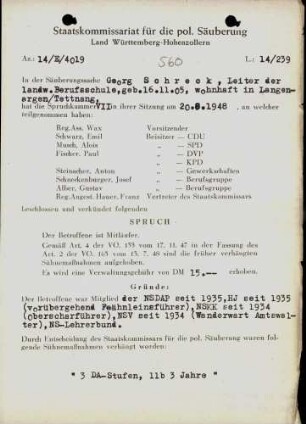 Schreck, Georg