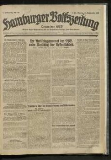 Hamburger Volkszeitung : kommunistische Tageszeitung für Hamburg und Umgebung