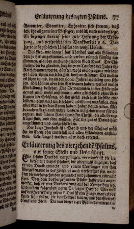Erläuterung des vierzehendē Psalms, [...].