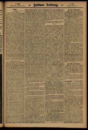 Zweite Ausgabe vom Dienstag, den 17. Juni 1913.