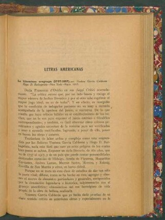 Letras americanas
