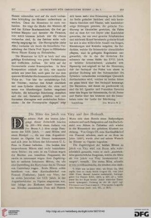 Die Mitra des Jakob von Vitry und ihre Herkunft