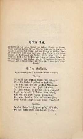 Dante und Beatrice : Schauspiel in 5 Aufzügen