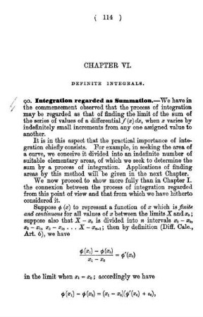 Chapter VI. Definite Integrals.