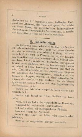 15. Habitueller Husten