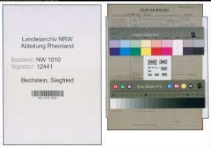 Entnazifizierung Siegfried Bechstein , geb. (Polizei)