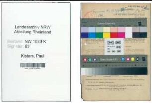 Entnazifizierung Paul Kisters , geb. 13.08.1890 (Beamter)