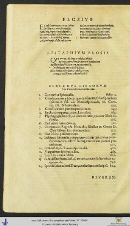 Elenchus Librorum