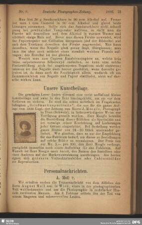 Unsere Kunstbeilage