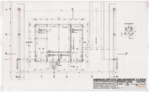 Chemische Institute der Universität Köln: Lösungsmittellager Grundriss, 1:100