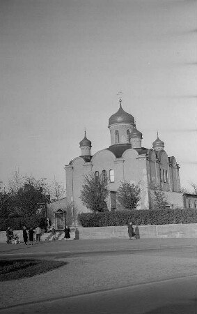 Russisch-orthodoxe Christi-Auferstehungskathedrale am Hohenzollerndamm : Außenansicht
