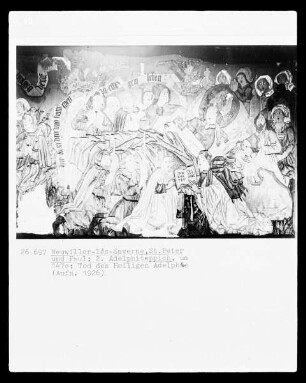 Wandteppich mit Szenen aus dem Leben des heiligen Adelphus — Der Tod des heiligen Adelphus