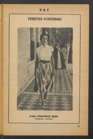 Dora Fernández Nessi (empleada nacional) - [Fotografía] : Pebetas porteñas
