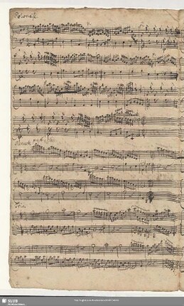 Menuet. presto. assai. / Trio.