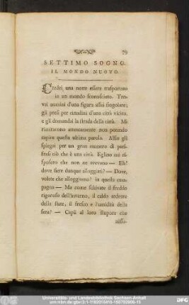 Settimo Sogno. Il Mondo Nuovo.