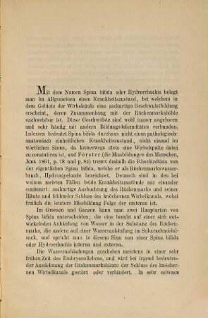 Ein Fall von Spina bifida : Inaug.-Diss.