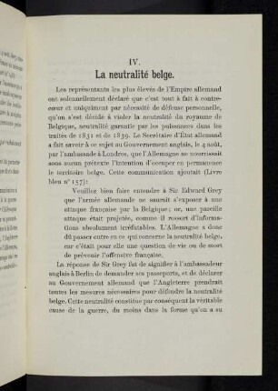 49-53, IV. La neutralité belge