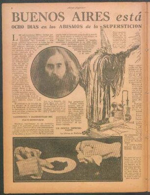 Buenos Aires está endemoniado : Ocho días en los abismos de la superstición y las alucinaciones infernales