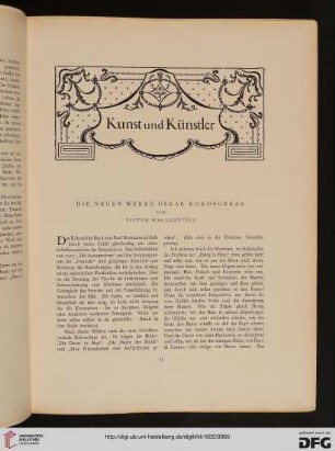 Die neuen Werke Oskar Kokoschkas