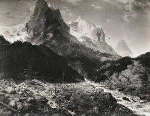 Wetterhorn : Wetterhorn. Gemälde (vor 1855; E. F. Oehme)
