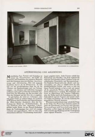 Anerkennung und Ablehnung
