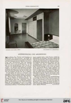 Anerkennung und Ablehnung