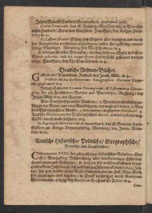Deutsche Artzney-Bücher.