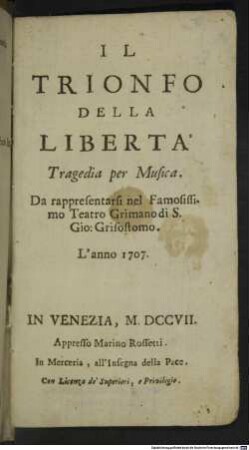 Il trionfo della libertà