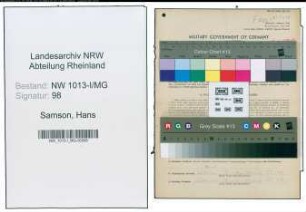Entnazifizierung Hans Samson , geb. 08.10.1921 (Kraftfahrer)