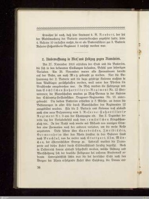 2. Umbewaffnung in Metz und Feldzug gegen Rumänien