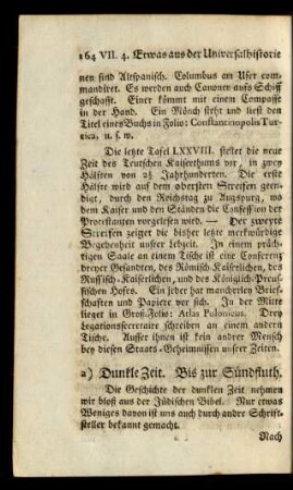 a) Dunkle Zeit. Bis zur Sündfluth.