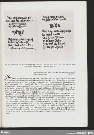 Zwei Seiten aus einem Patenbrief vom Jahre 1921.