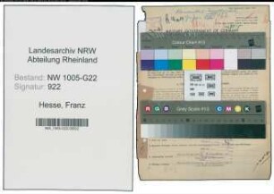 Entnazifizierung Franz Hesse , geb. 16.07.1896 (Kaufmann)