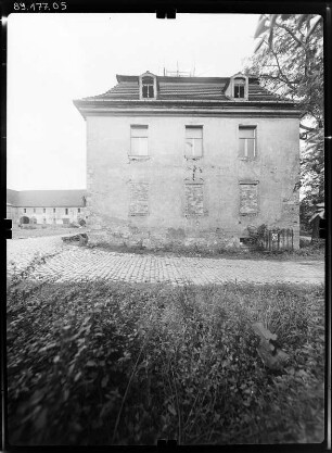 Kreischa-Zscheckwitz. Gut Zscheckwitz. Herrenhaus (1704). Seitenansicht