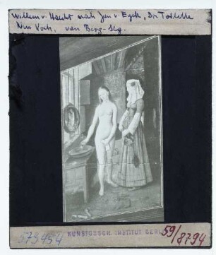 Haecht, Die Kunstkammer des Cornelis van der Geest : Ausschnitt (Gem. van Eyck, Die Toilette)