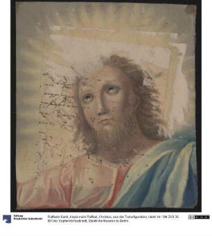 Kopie nach Raffael, Christus, aus der Transfiguration