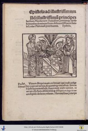 Epistola ad illustrissimum principem Iacobii Marchi.