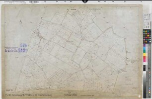 Mettingen (Mettingen), Flurbereinigung Schlickelde, Bl. 13 Zuteilungskarte Mettingen Flur 42