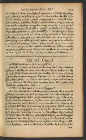 Het XIX. Capittel