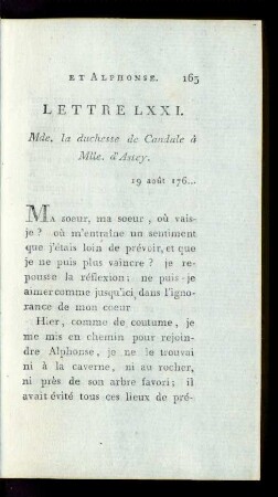 Lettre LXXI.